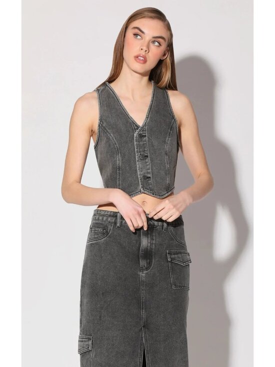 Walter Baker Tops - Walter Baker Tory Top - Grey Wash, Size Medium, New with Tags